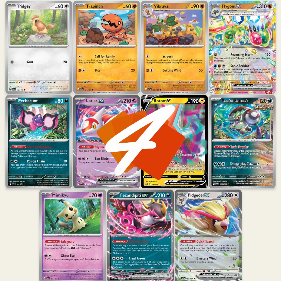 FLYGON ex : Take 6 Prizes 1 Turn ! Strong Poisonous Hit & Run ! PTCGL Gameplay (SURGING SPARKS)